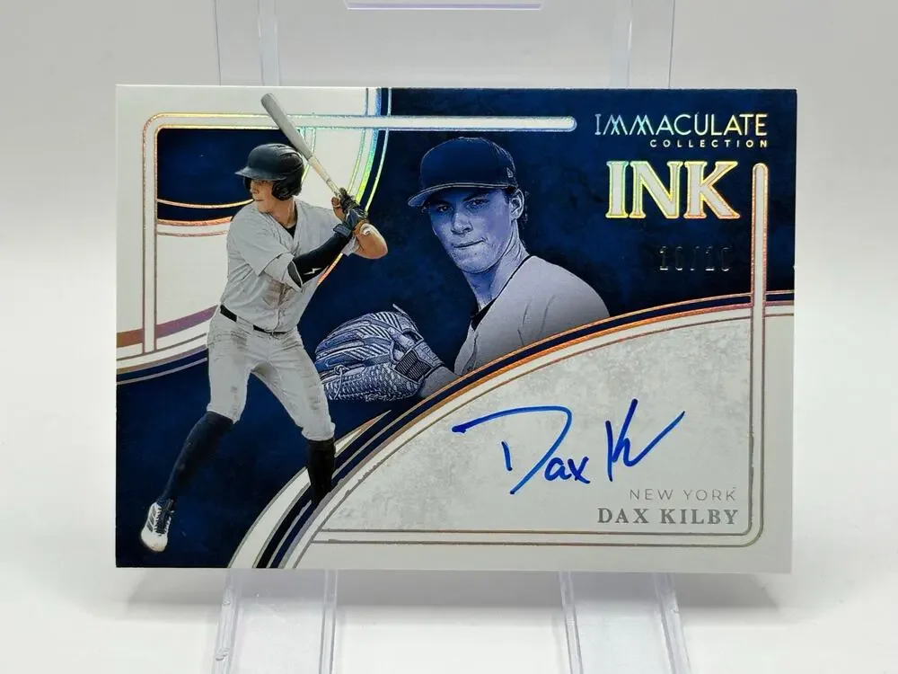 2026 Panini Immaculate Dax Kilby Ink Gold On Card Auto 10/10 SSP Yankees